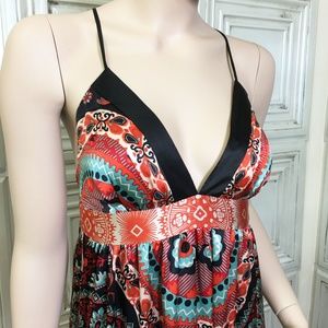 Women’s Size M Mini Maxi Dress 100% Silk